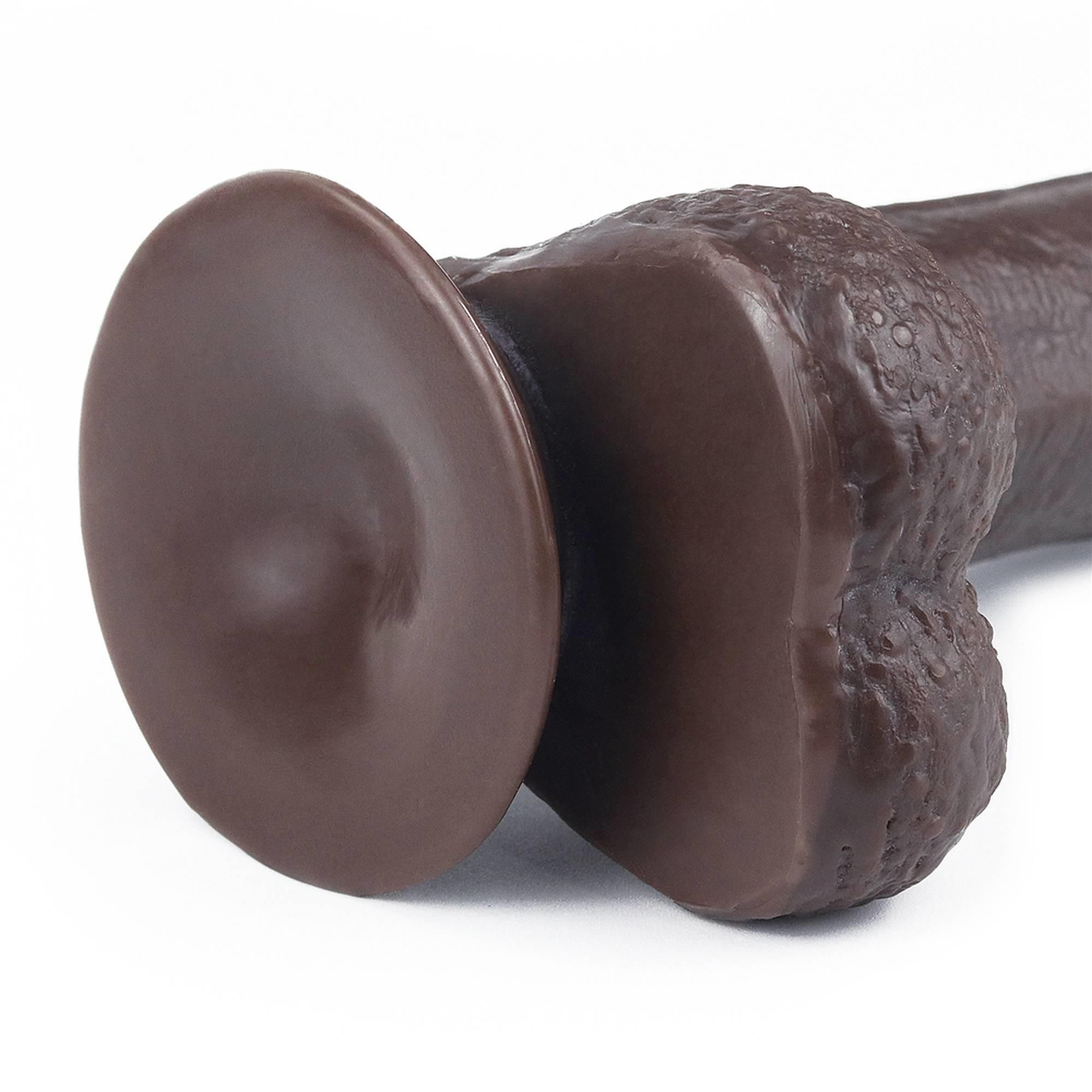 Фаллоимитатор с присоской LoveToy Sliding-Skin Dildo 7, 17,5 см (коричневый)