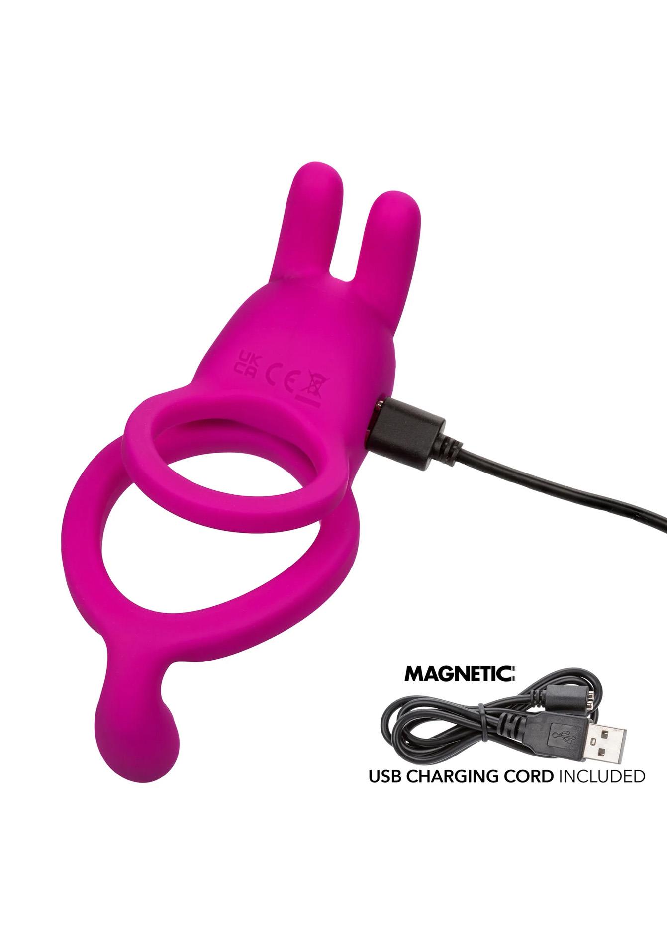 Виброкольцо Calexotics Rechargeable Ring, 3.8 см (фуксия)