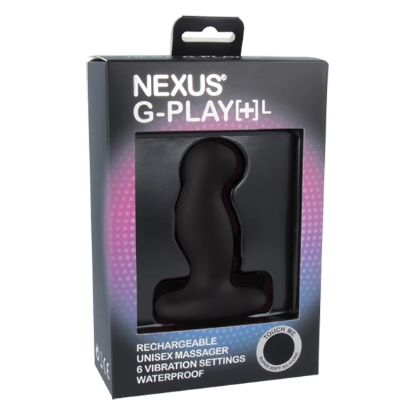 Masażer prostaty Nexus G-Play Plus Large, 10 cm (czarny)