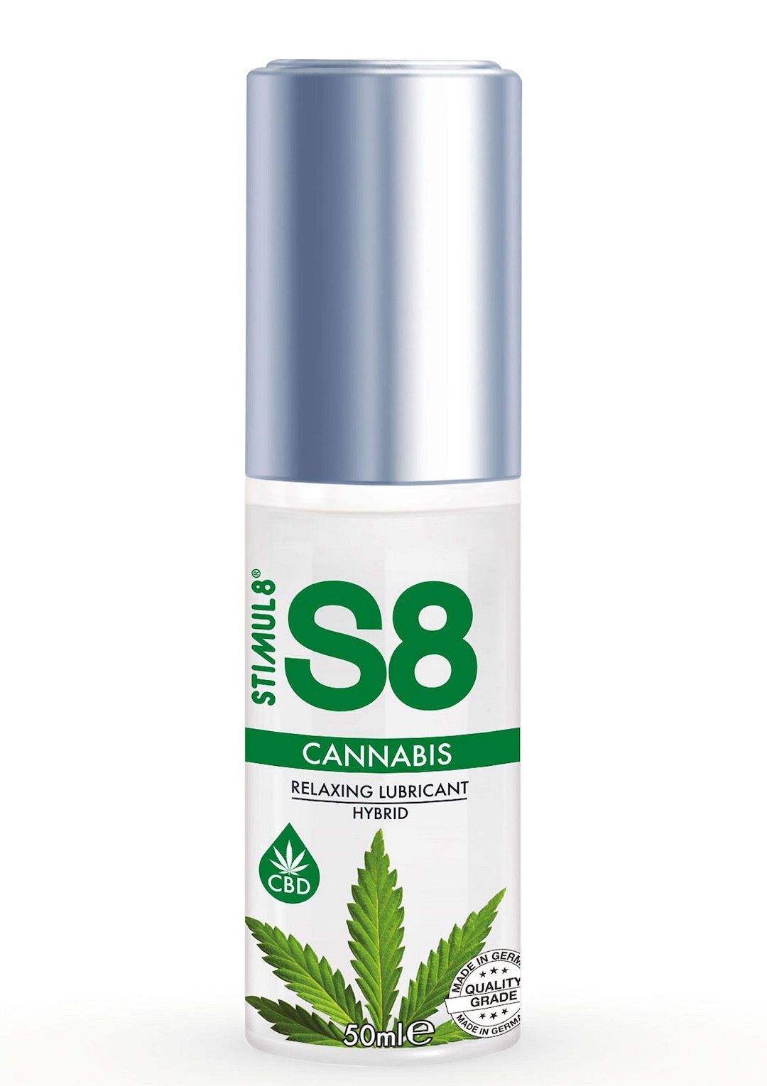 Luubrykant na bazie hybrydowej Stimul8 S8 Hybrid Cannabis Lube, 50 ml