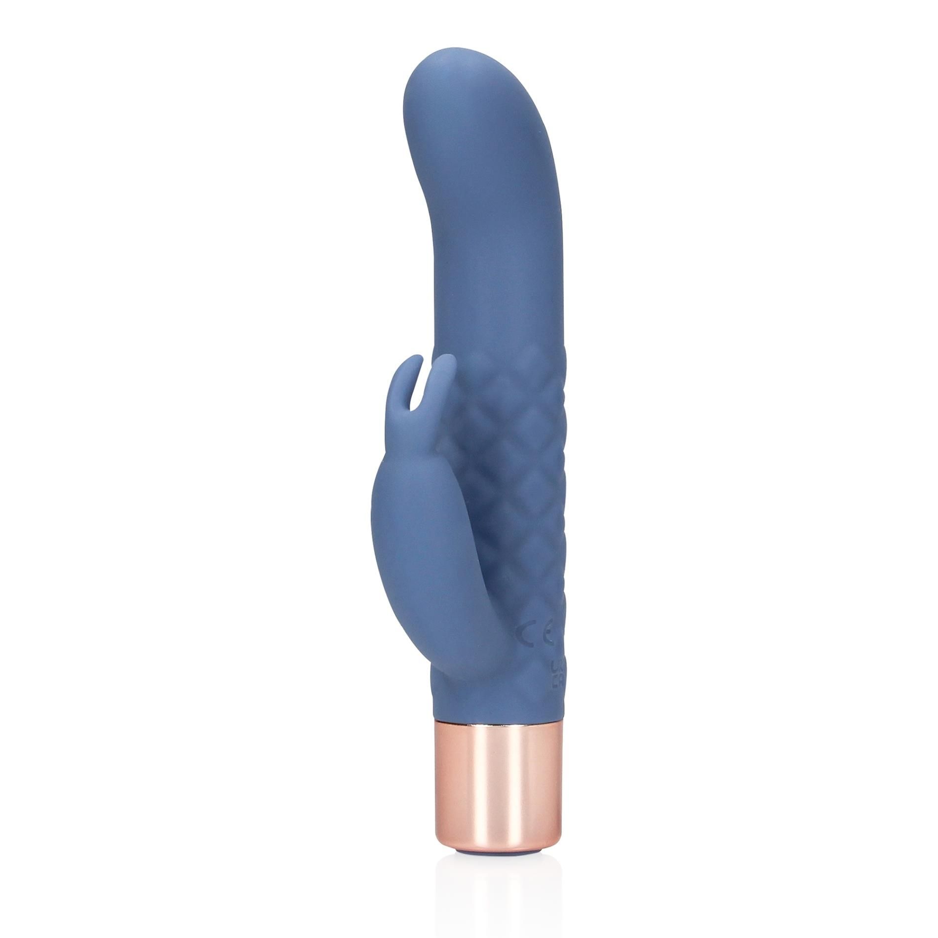 Вибратор-кролик Loveline Mini Rabbit, 14.3 см (синий)