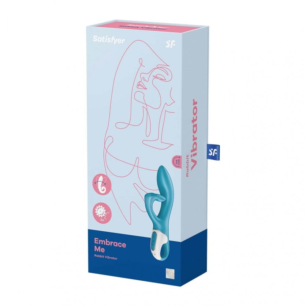 Вібратор-кролик Satisfyer Embrace Me, 20,5 см (бірюзовий)
