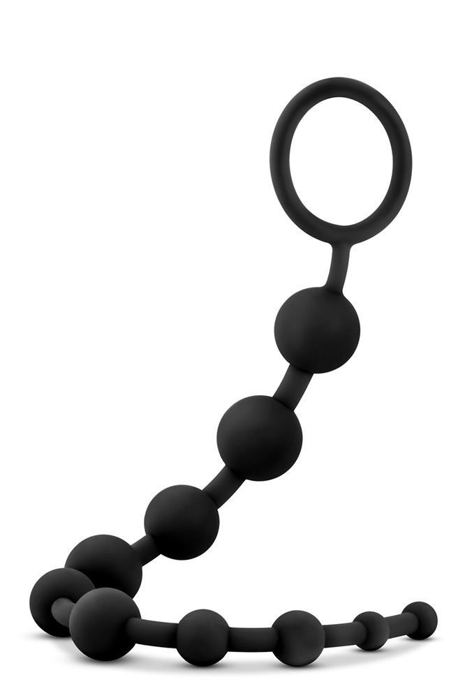 Анальная цепочка Anal Adventures Platinum Anal Beads, 31.8 см (черный)