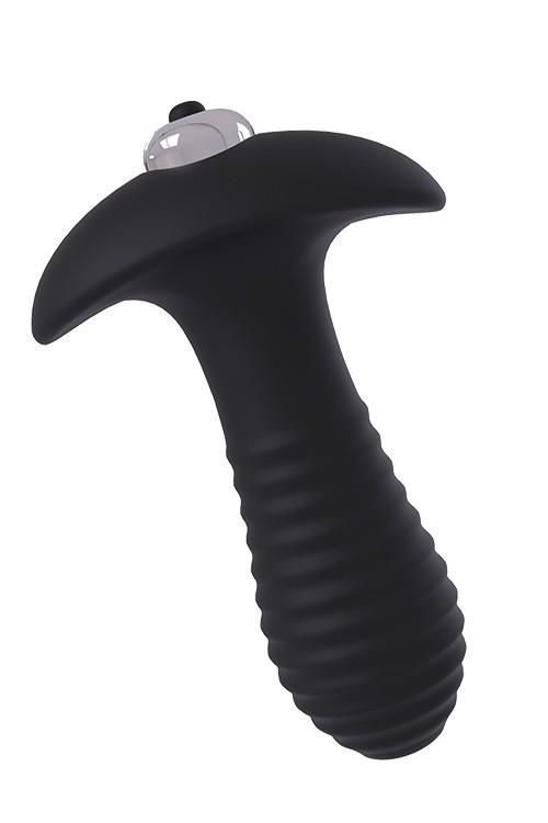 Korek analny z wibracją Dream Toys Spiral Plug, 9 cm (czarny)