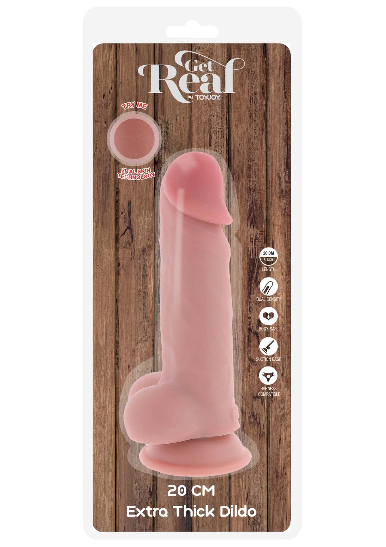 Фаллоимитатор Deluxe Dual Density Thick, 20 см (телесный)