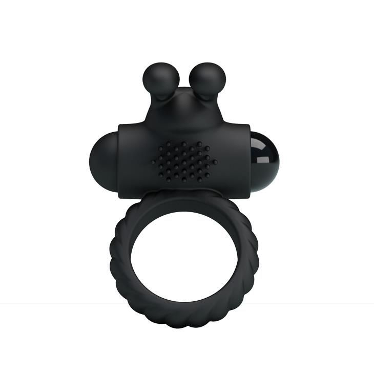Эрекционное кольцо Pretty Love Eudora Penis Ring, 2,4 см (черный)