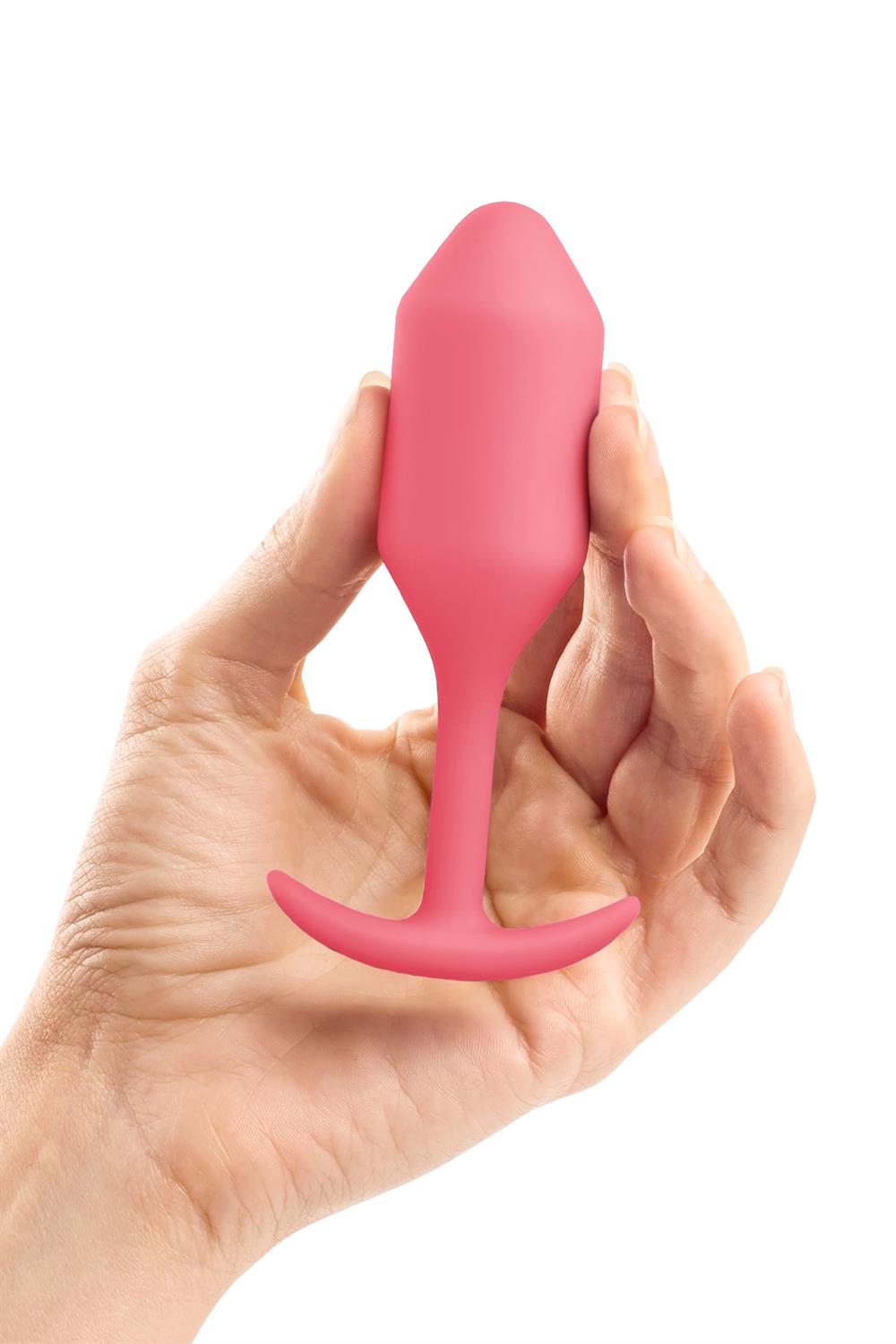 Korek analny B-Vibe Snug Plug 2, 10.5 cm (różowy)