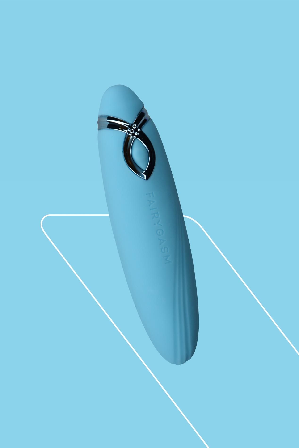 Вибратор FairyGasm PleasureArrow, 11,5 см (голубой)