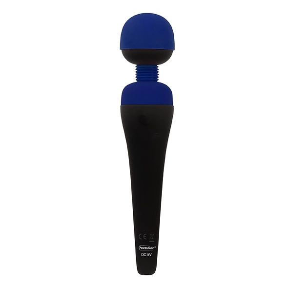 Вибромассажер Palm Power Recharge Massage Wand, 18.8 см (синий)