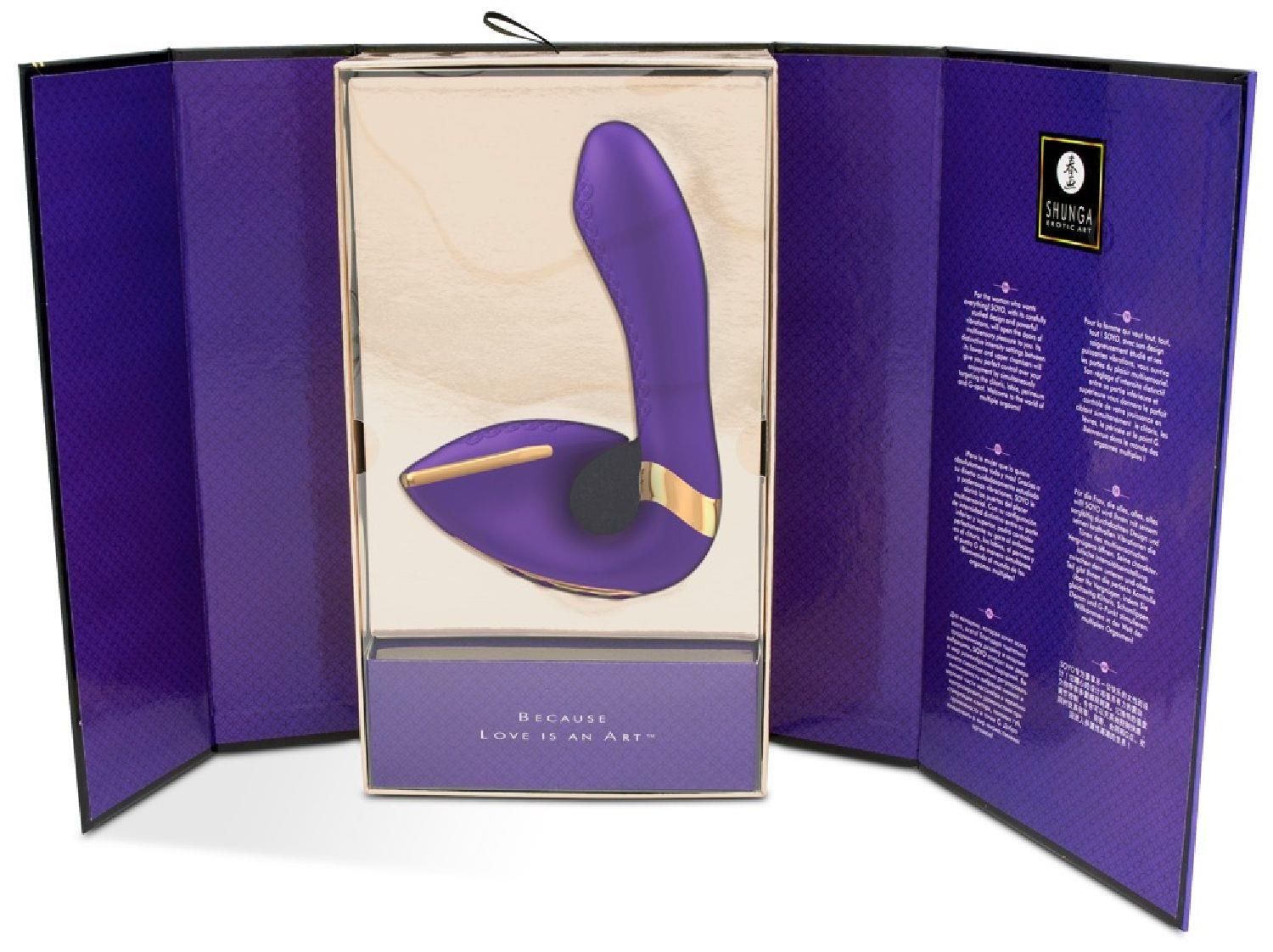Вібратор Shunga Soyo Intimate, 17 см (фіолетовий)