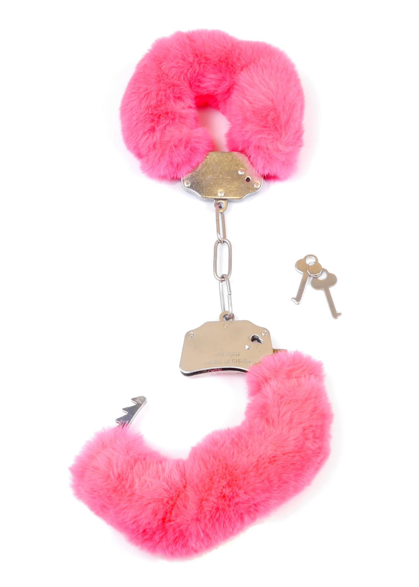 Наручники Fetish B - Series Furry Cuffs (розовый)