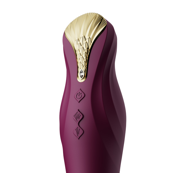 Вибратор Zalo King Vibrating Thruster, 30,2 см (фиолетовый)