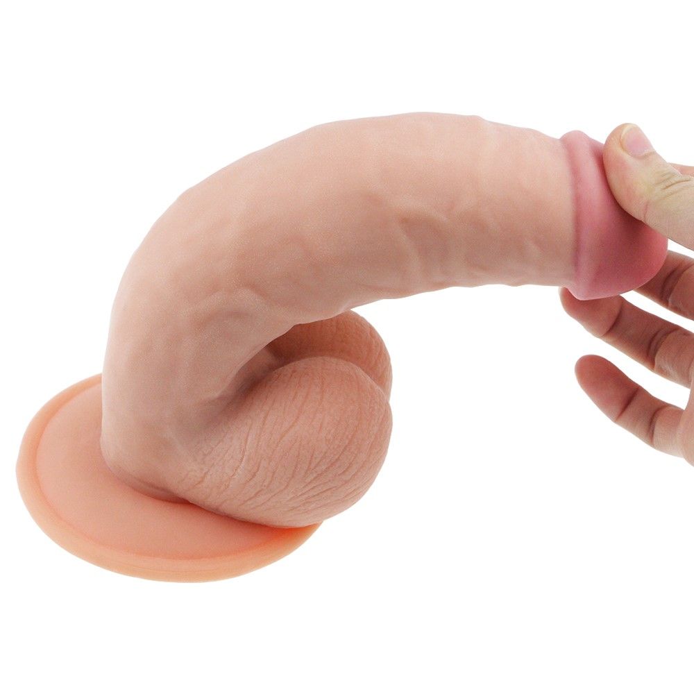 Фаллоимитатор Lovetoy The Ultra Soft Dude, 21 см (телесный)