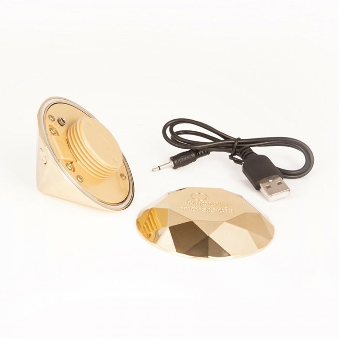 Вибратор для клитора Bijoux Indiscrets Diamond Twenty One (золотой)