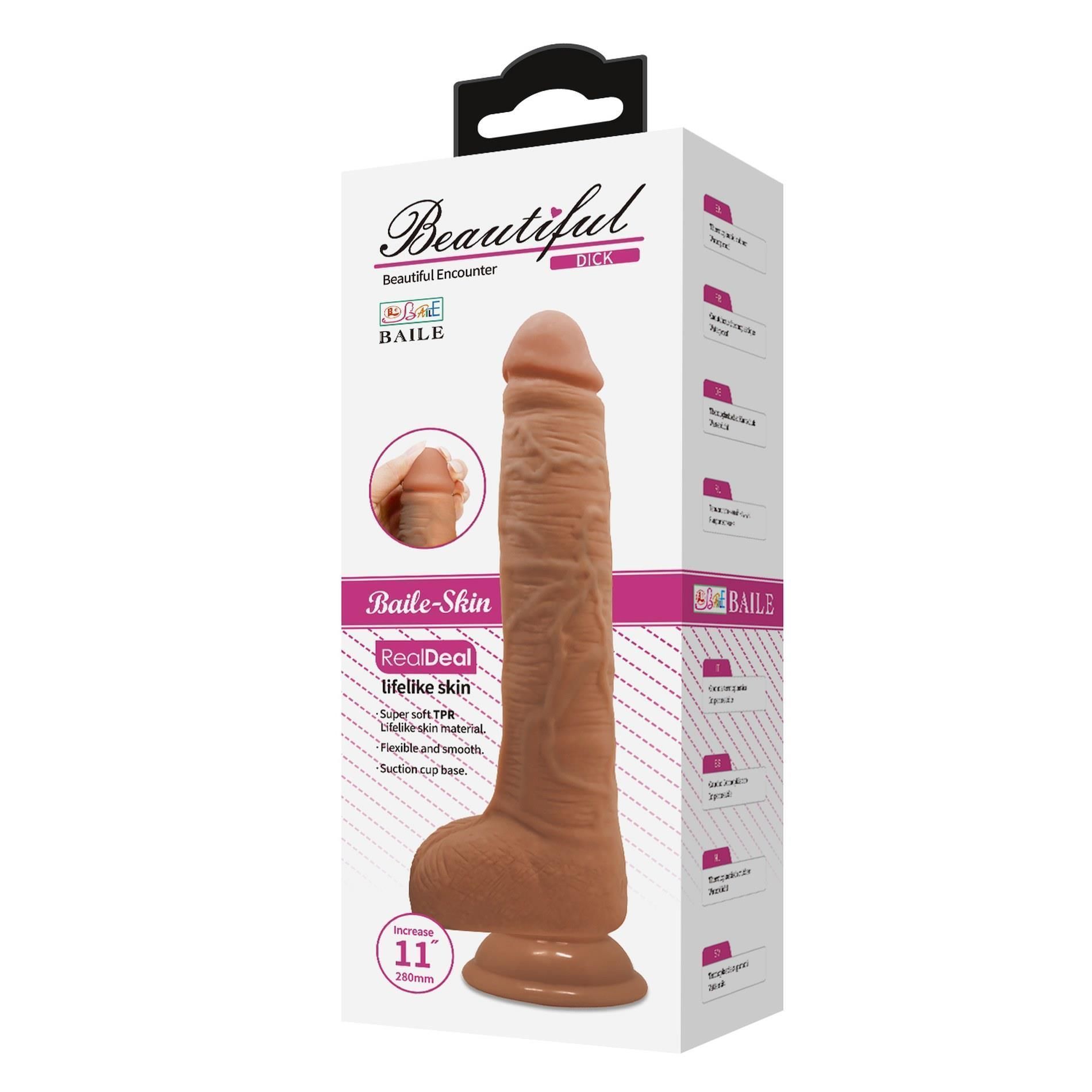 Фаллоимитатор Baile Beautiful Dick, 28 см (телесный)