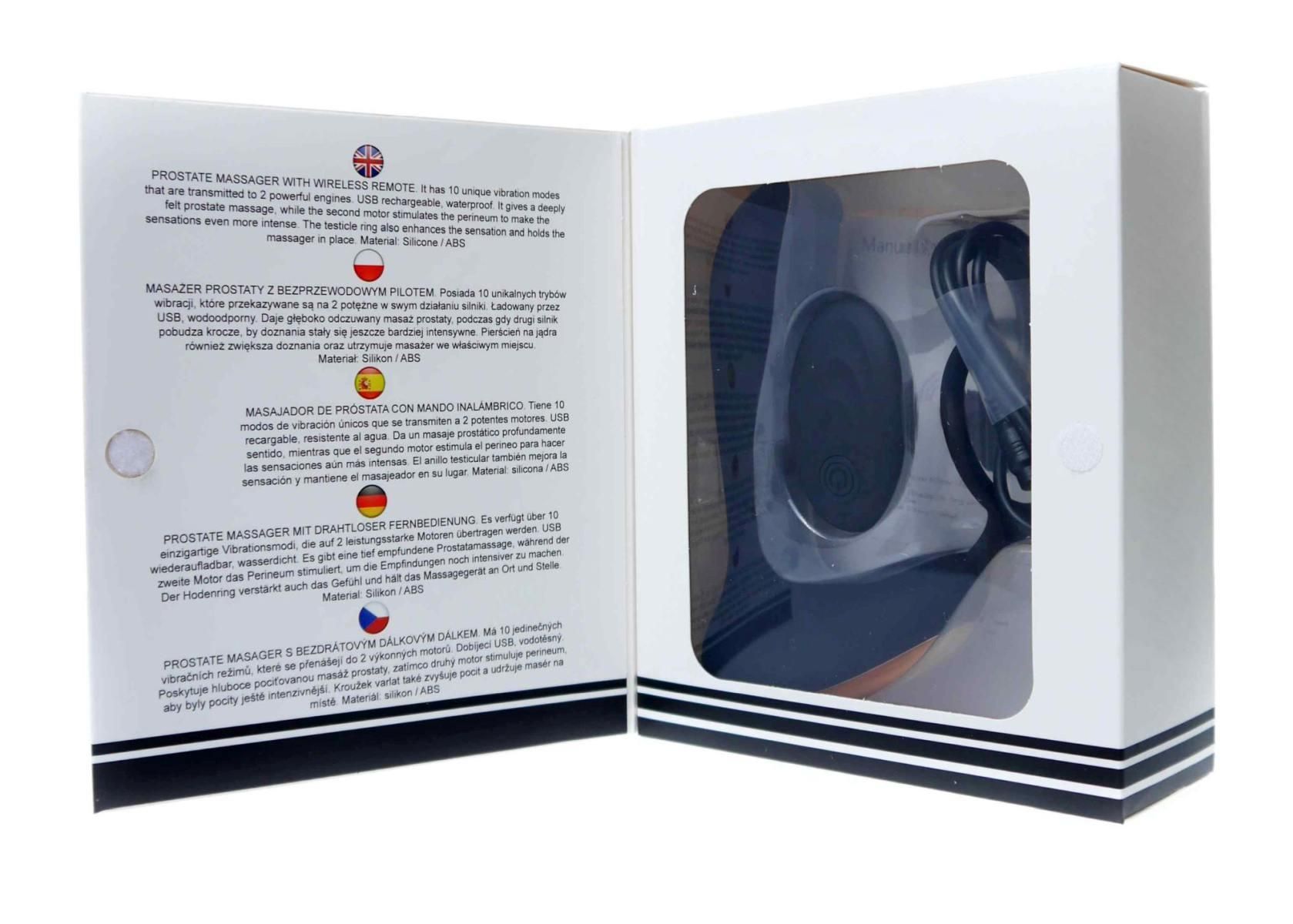 Стимулятор простаты B - Series Magic Remote Control, 12.7 см (черный)