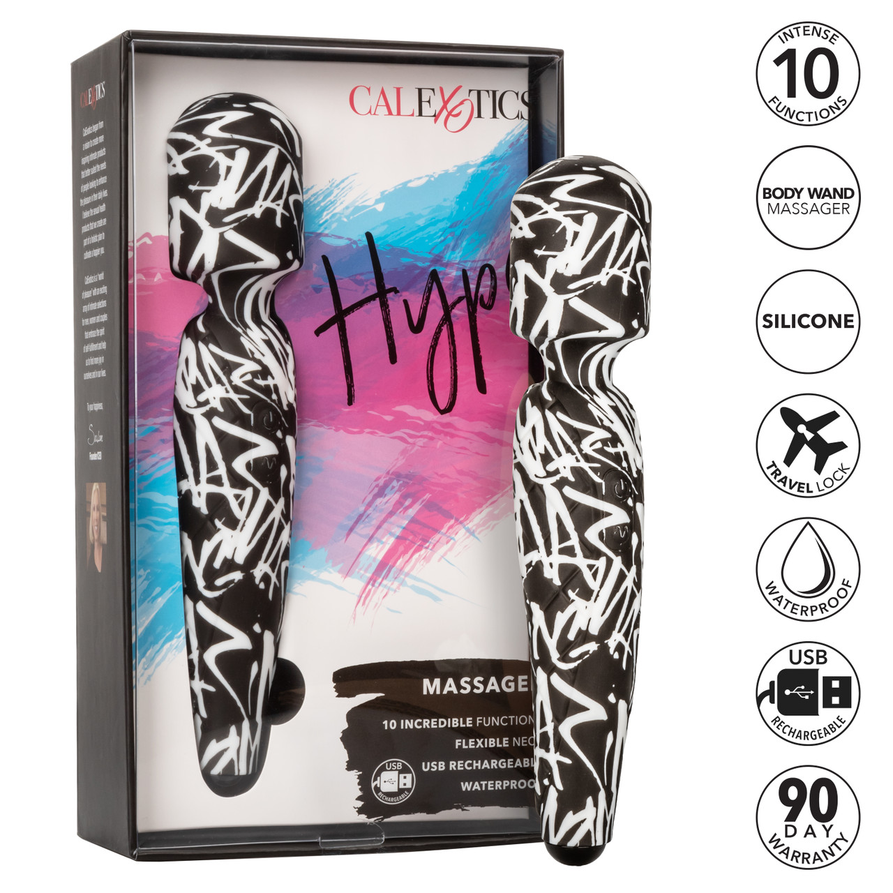 Вибратор Calexotics Hype Massager, 21 см (мульти)