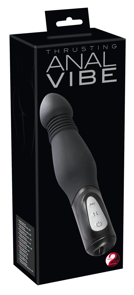 Вибратор You2Toys Thrusting Anal, 23.5 см (черный)