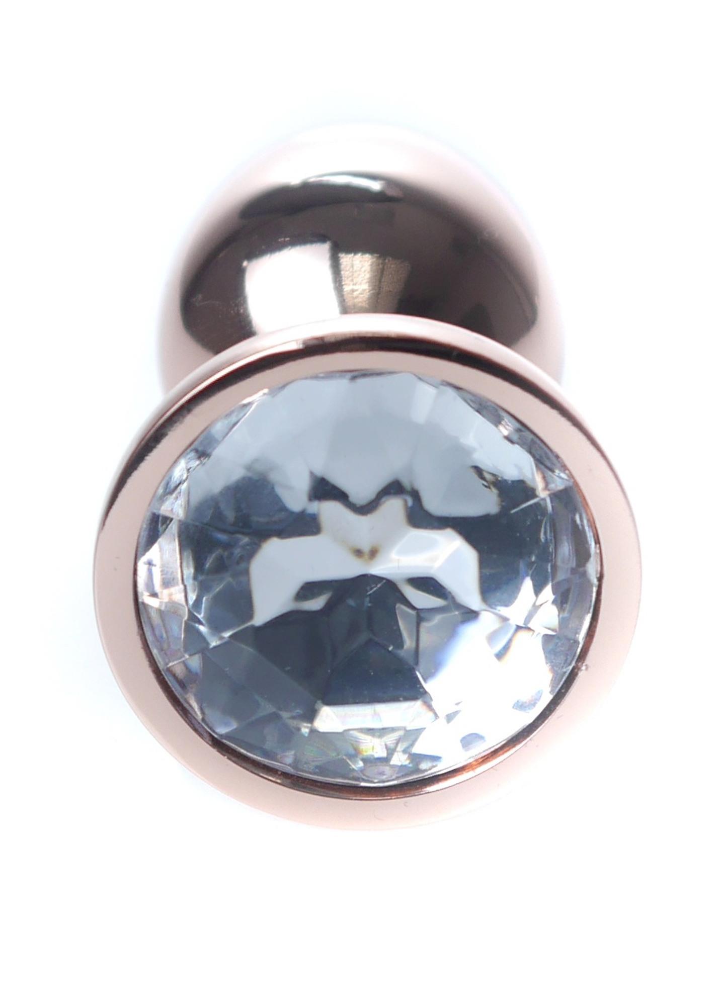 Анальна пробка з кристалом B-Series HeavyFun Plug-Jewellery, 7 см (прозорий)