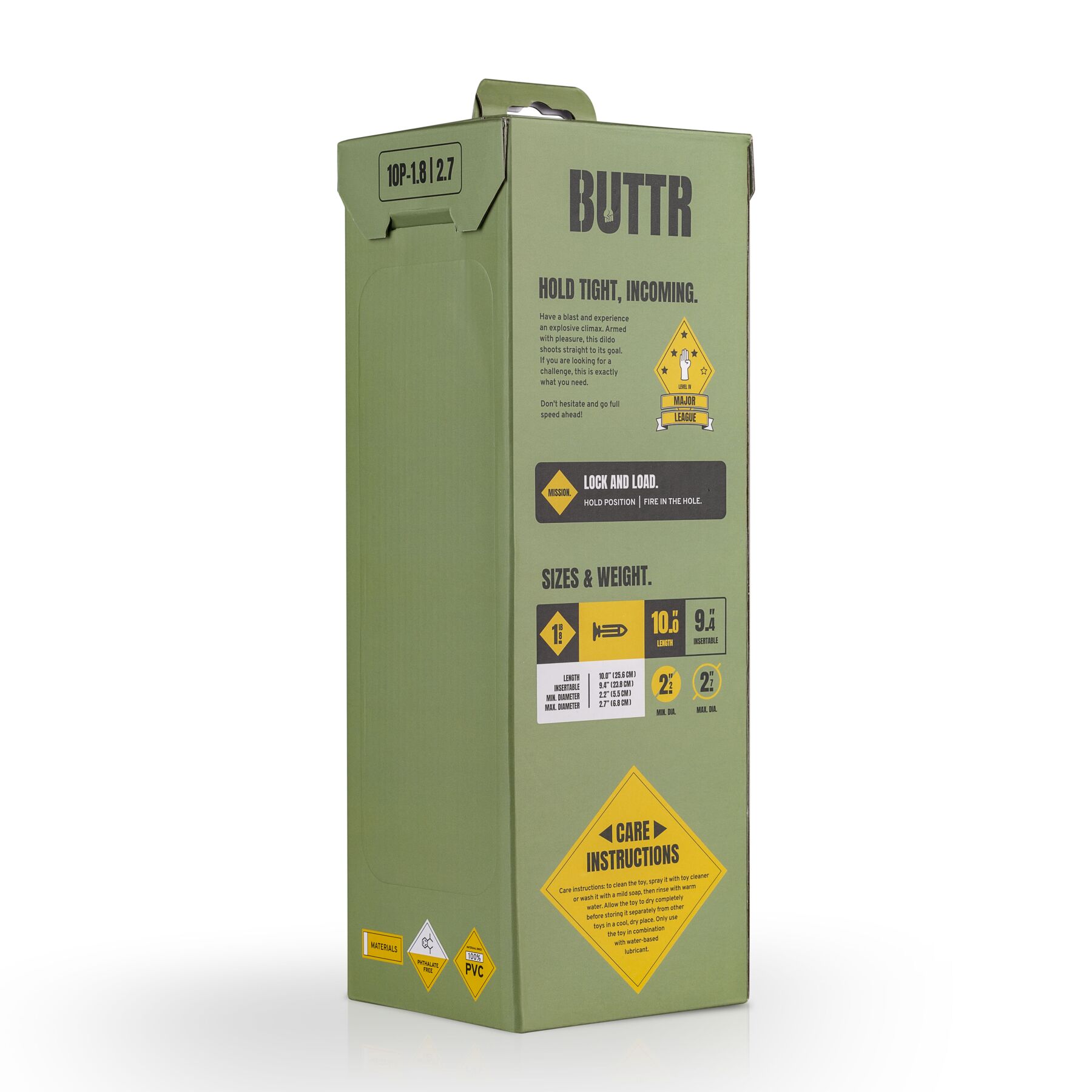 Korek analny Buttr Major League 10 Pounder, 25.5 cm (czarny)