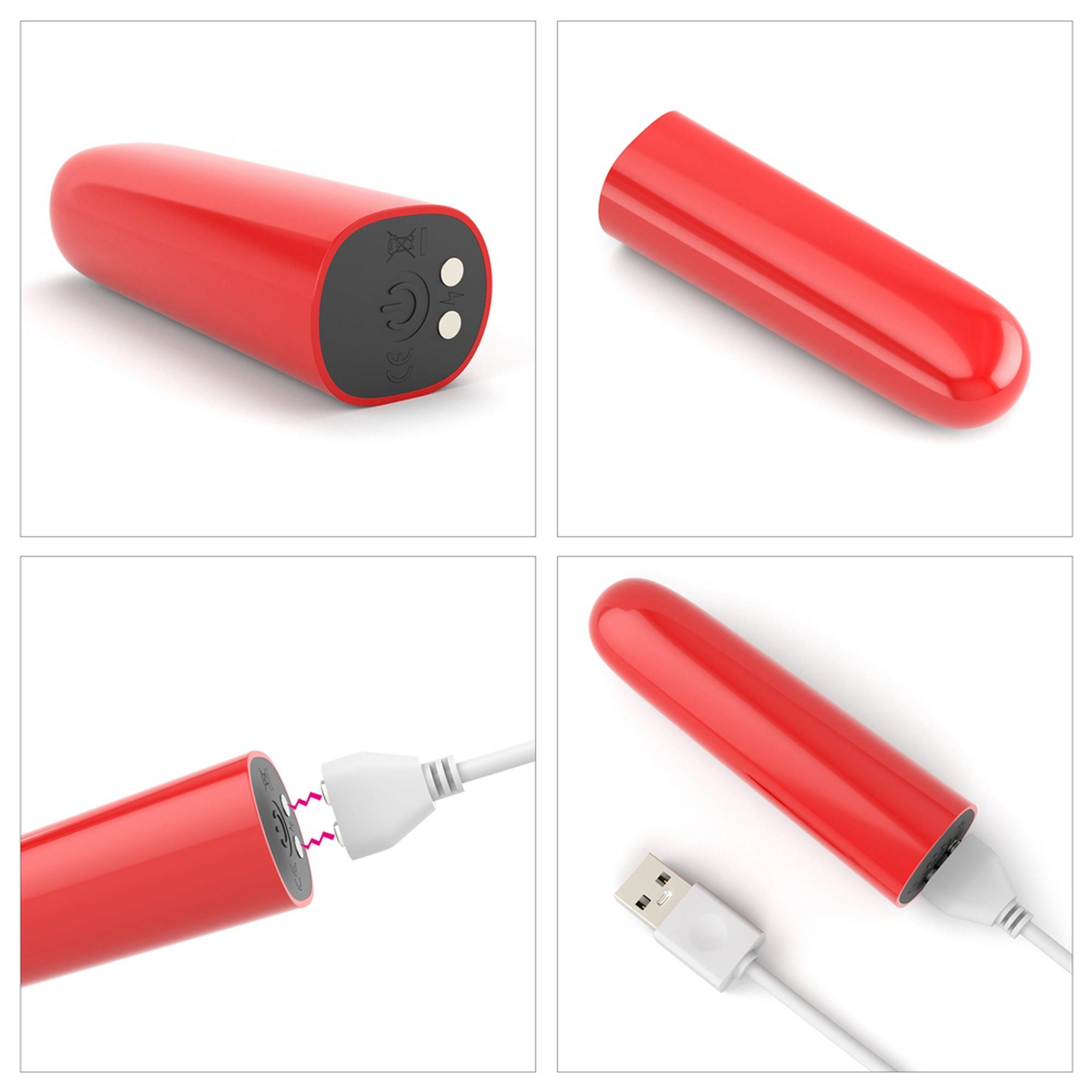 Вібратор Lovetoy Ijoy Rechargeable Bullet Scream, 8.4 см (червоний)