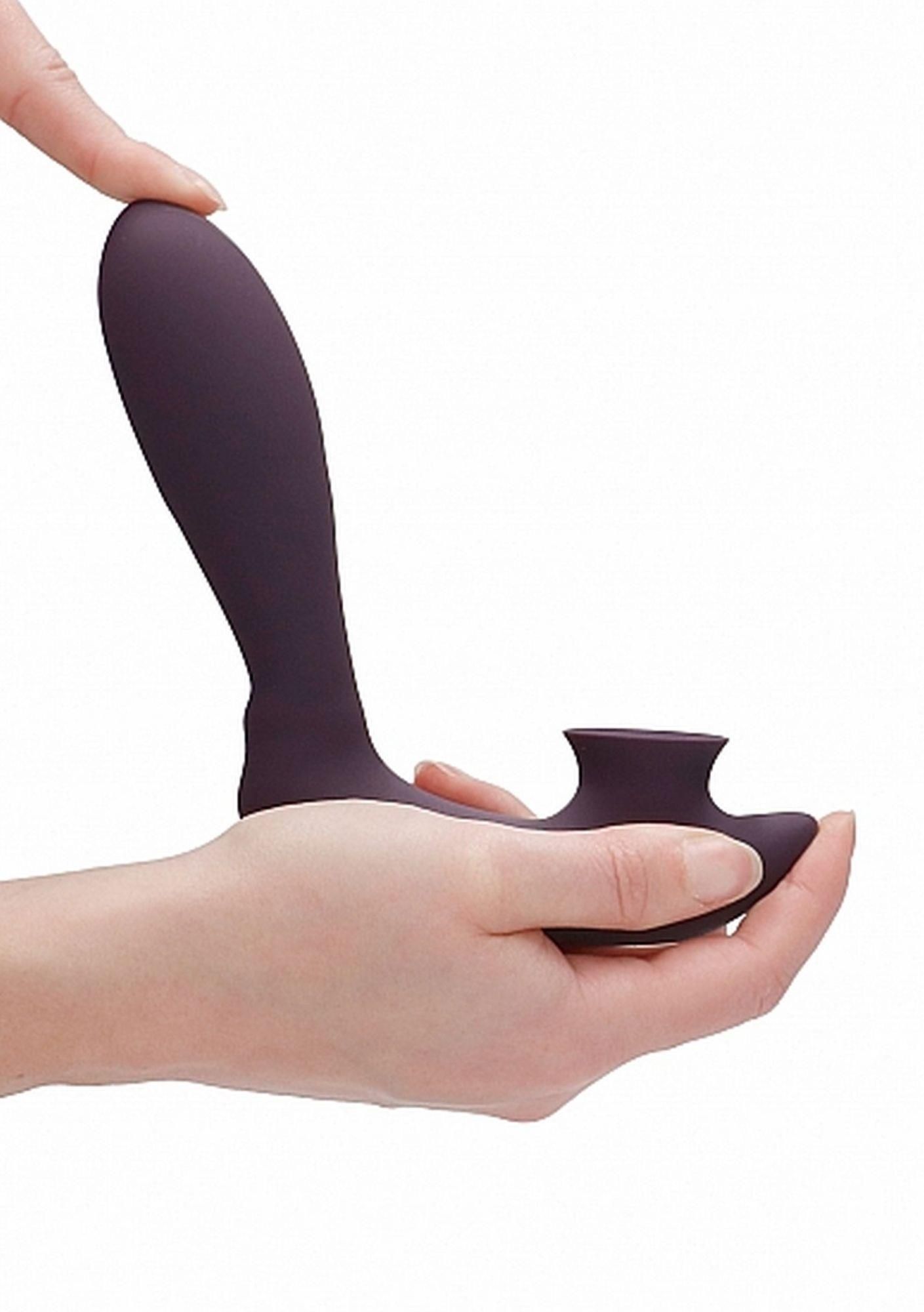 Вакуумний стимулятор клітора з вібрацією Desirable Bendable Air Pulse (фіолетовий)