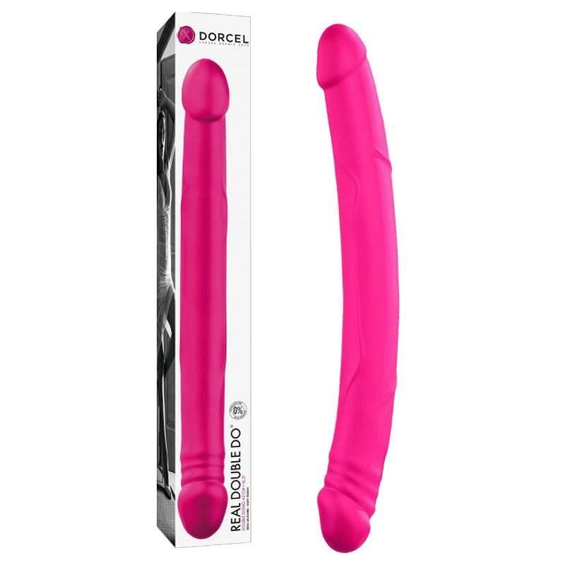 Фаллоимитатор двусторонний Dorcel Real Double Do Magenta, 42 см (розовый)