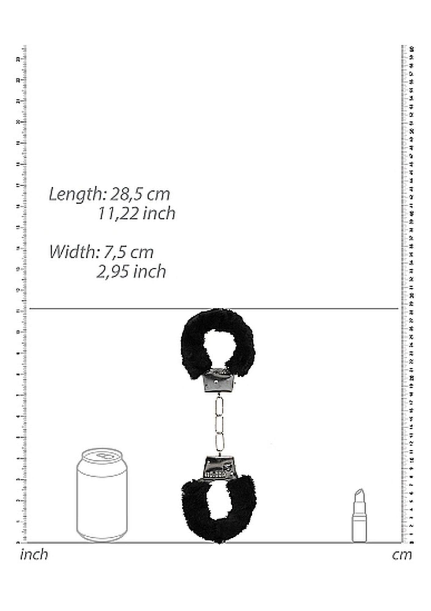 Наручники Ouch! Handcuffs Furry (черный)