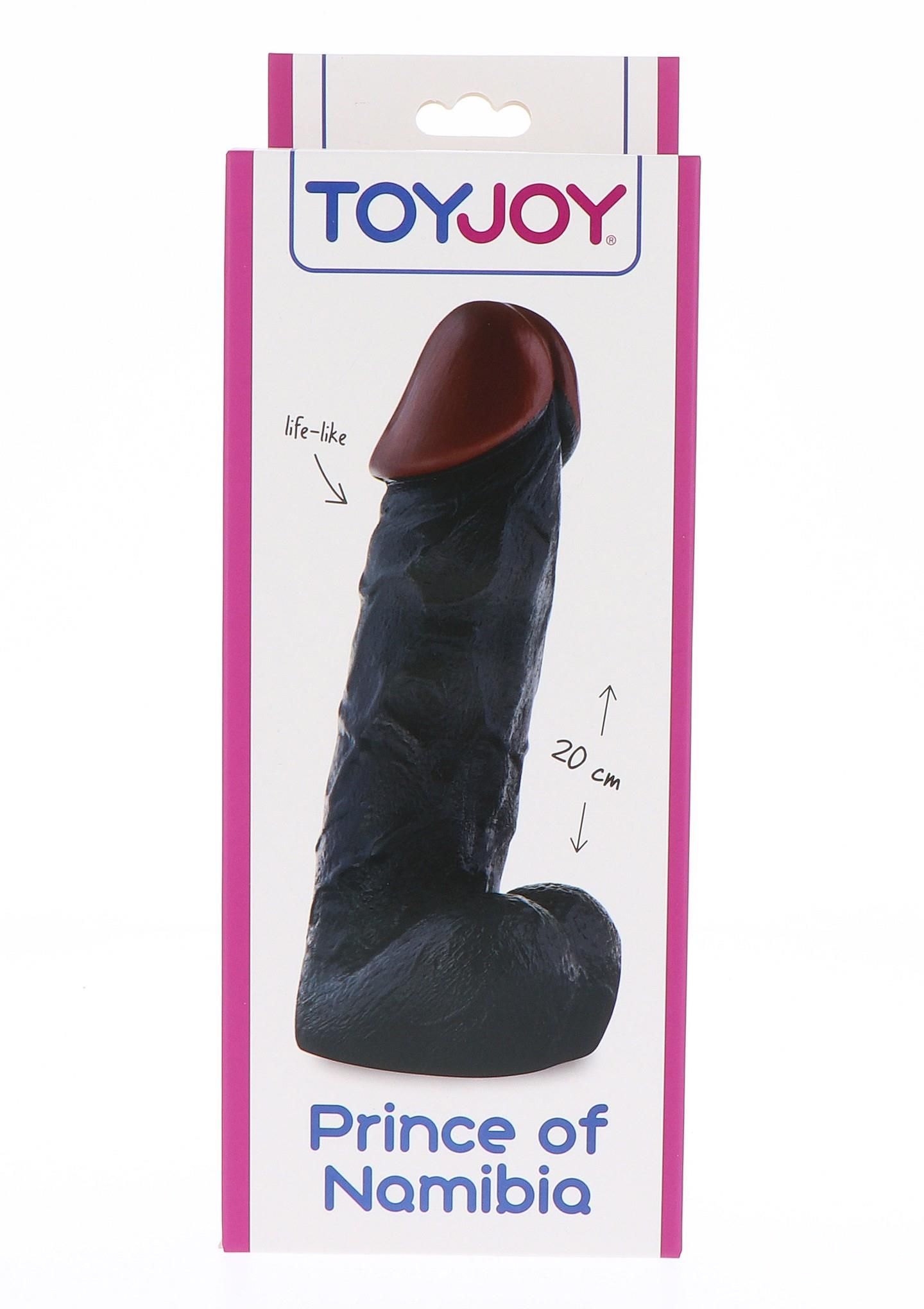 Фаллоимитатор Toy Joy Prince of Namibia, 20 см (черный)