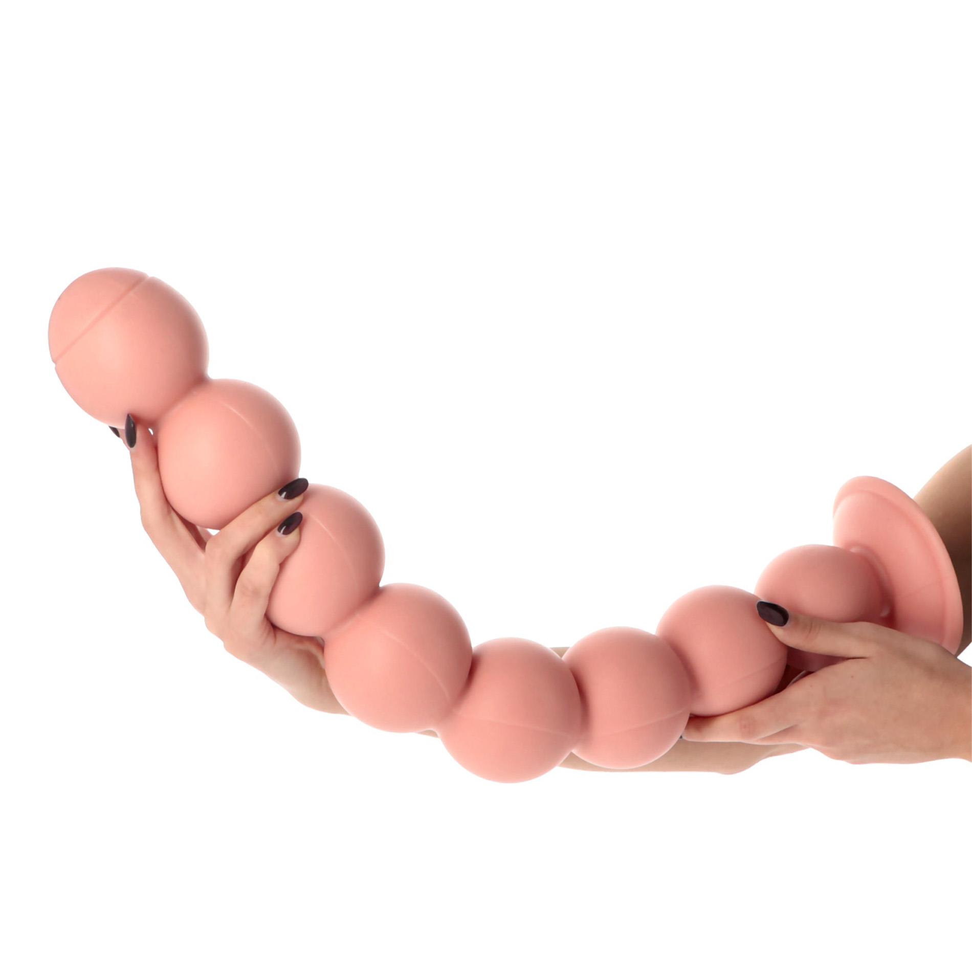 Korek analny do fistingu Toyz4lovers Trolltunga, 58 cm (w kolorze cielistym)