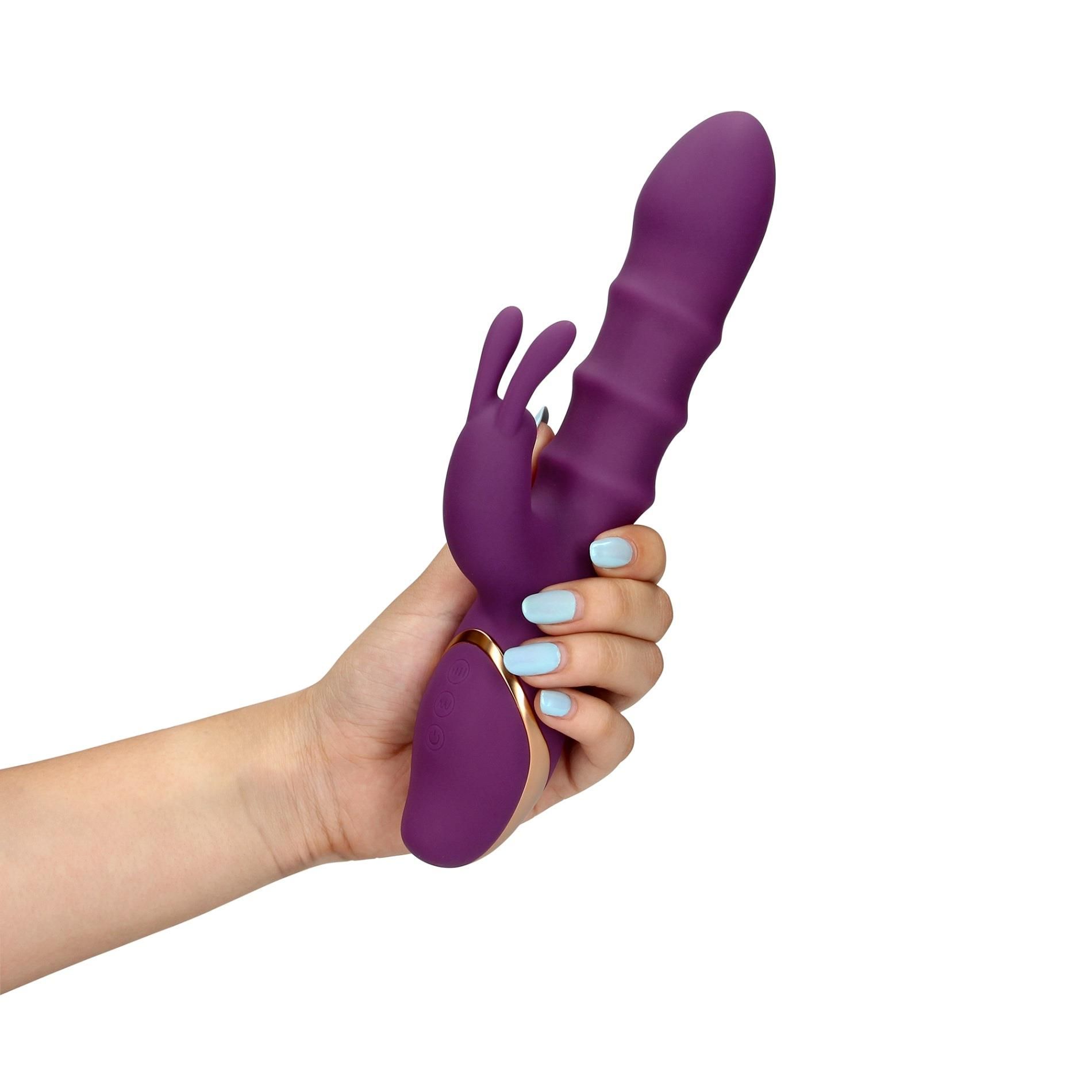 Вибратор-кролик Loveline Orchidee Purple, 24 см (фиолетовый)