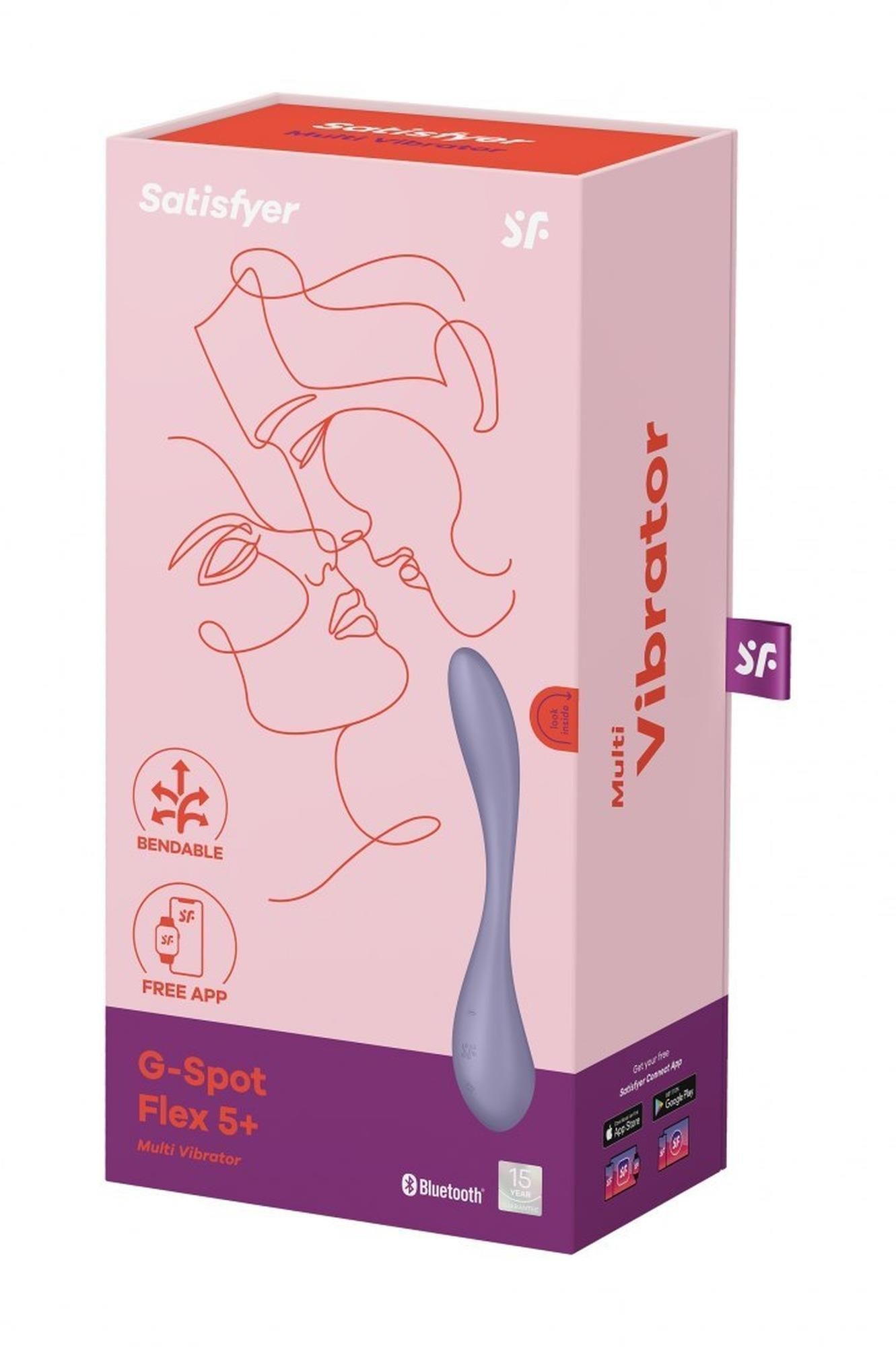 Вібратор для точки G Satisfyer G-Spot Flex 5+, 23 см (бузковий)