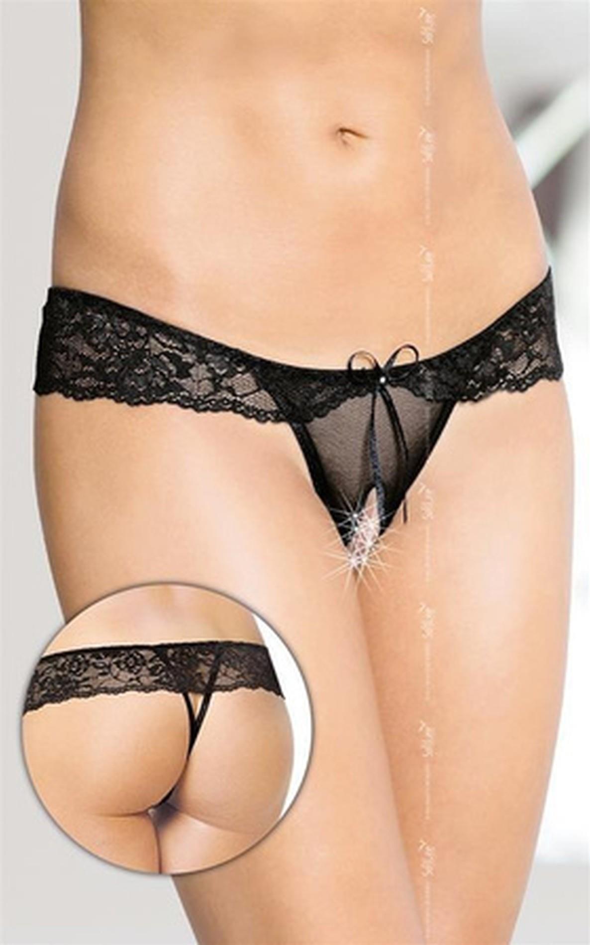 Трусики-стринги SoftLine G-String 2443, S/M (черный)