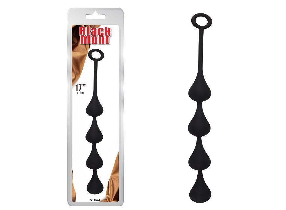 Анальная цепочка Chisa Black Mont Anal Penetrator M, 44 см (черный)