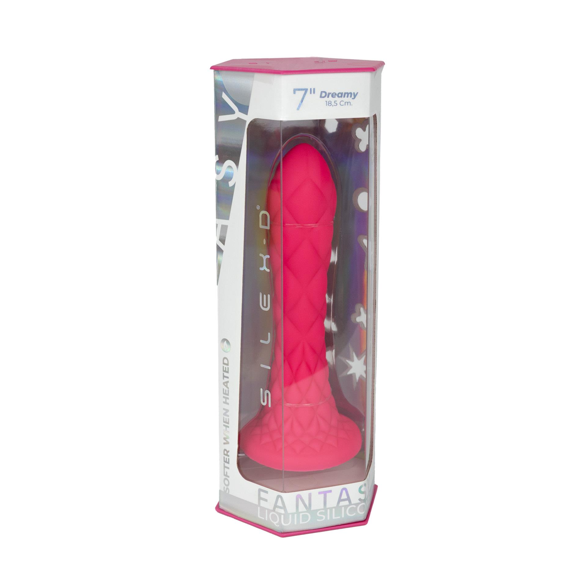 Фаллоимитатор Silexd Fantasy Line Dreamy 7”, 18.5 см (розовый)