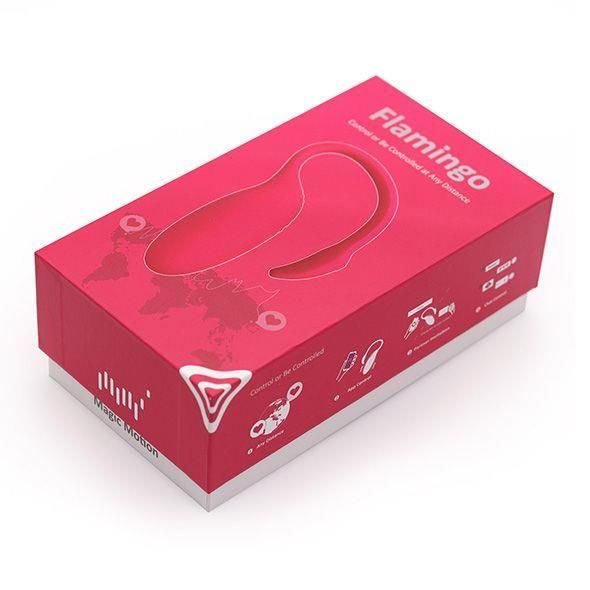 Виброяйцо с управлением со смартфона Magic Motion Flamingo, 7,2 см (розовый)