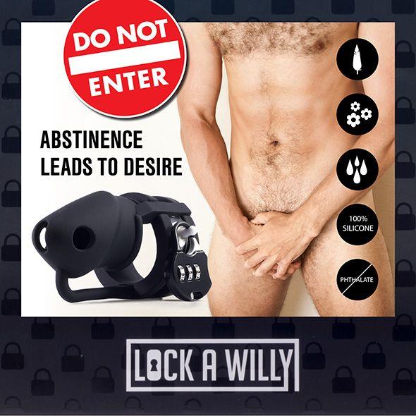 Пояс вірності для чоловіків Lock-a-Willy (чорний)