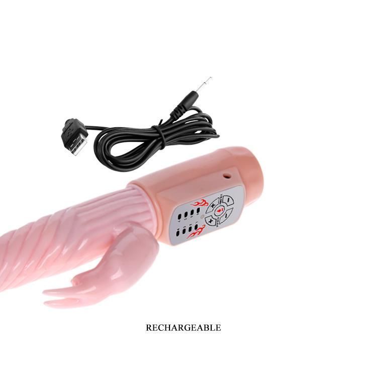 Вибратор-кролик Baile Fire Bynny, 21.5 см (розовый)