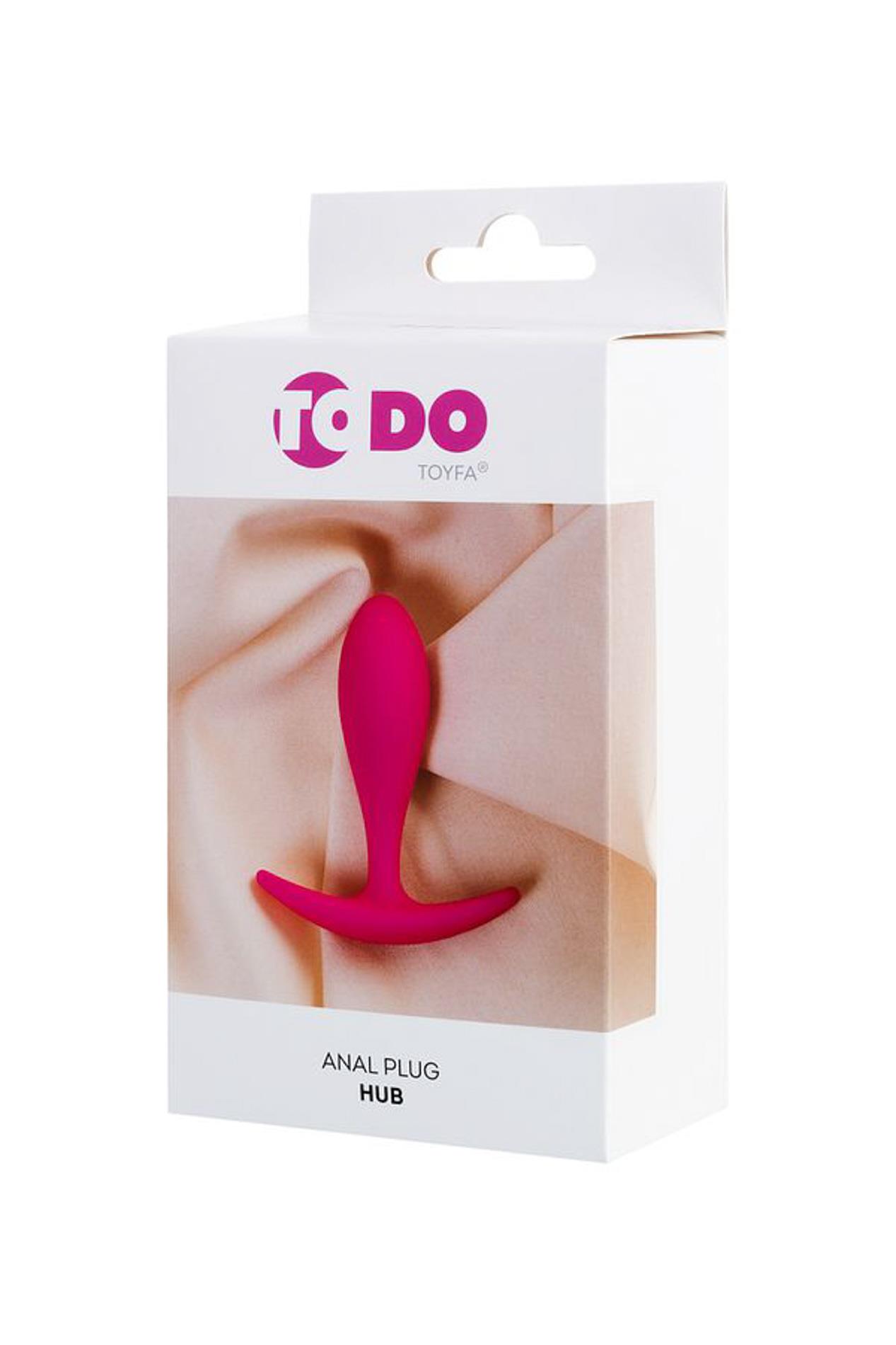 Korek analny ToDo Anal Plug Hub, 7.2 cm (różowy)