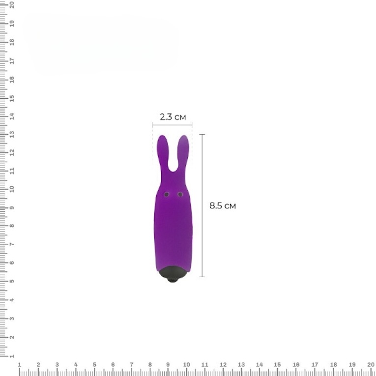 Вибратор Adrien Lastic Pocket Vibe Rabbit, 8.5 см (фиолетовый)
