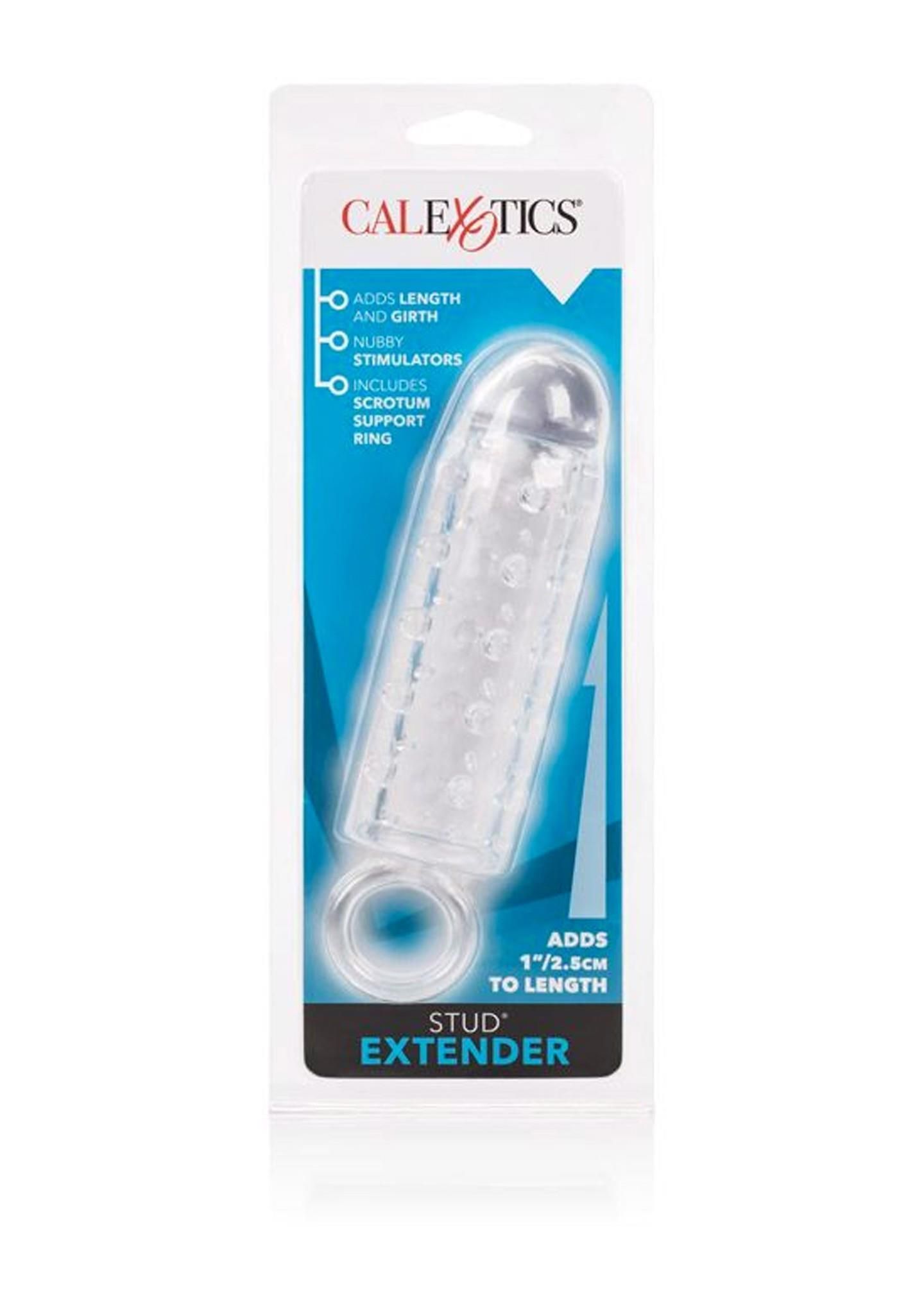 Насадка на пенис CalExotic Stud Extender, 14 см (прозрачный)