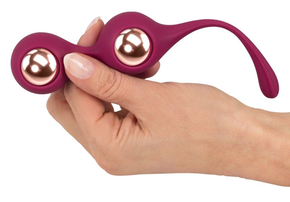 Вагинальные шарики Sweet Smile Kegel Training Balls With Extra Weights, 18,3 см (бордовый)