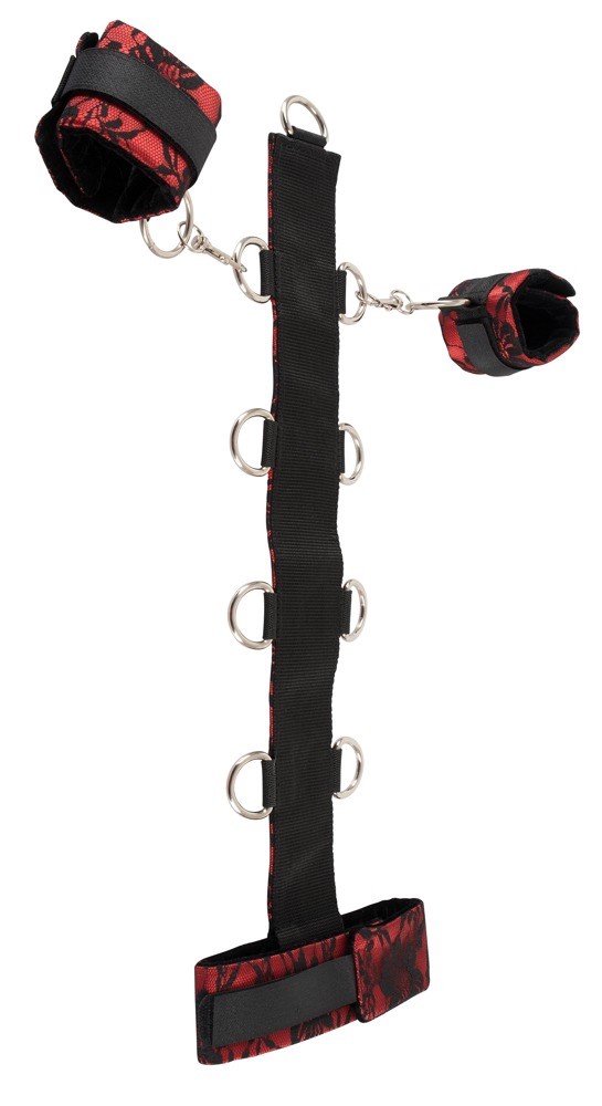 БДСМ-набор Bad Kitty Neck Restraint And Handcuffs (красный)