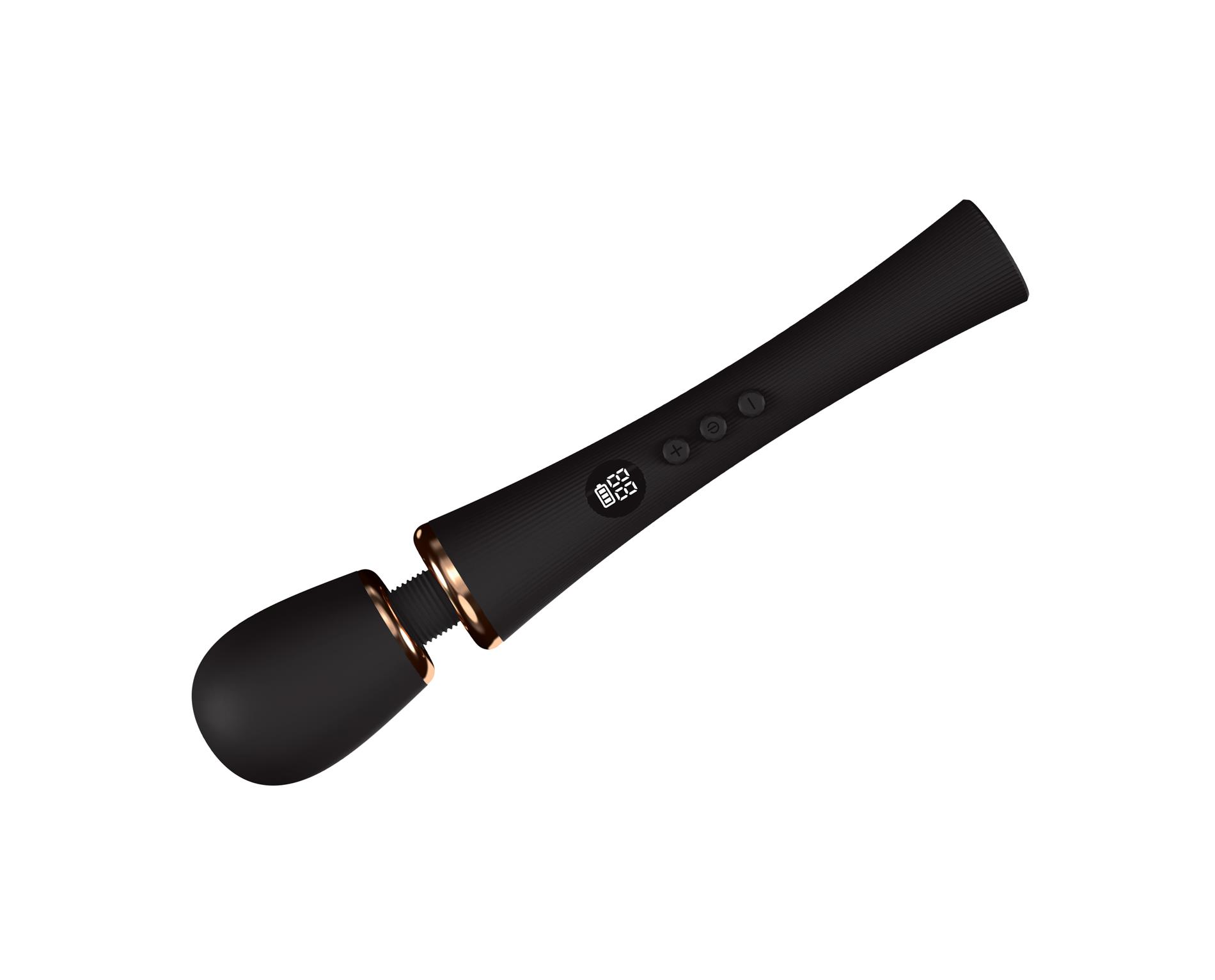 Fantasy Nereus Powerful Clitoral Massager - Wibrator łechtaczkowy, Czarny, 29.5 cm