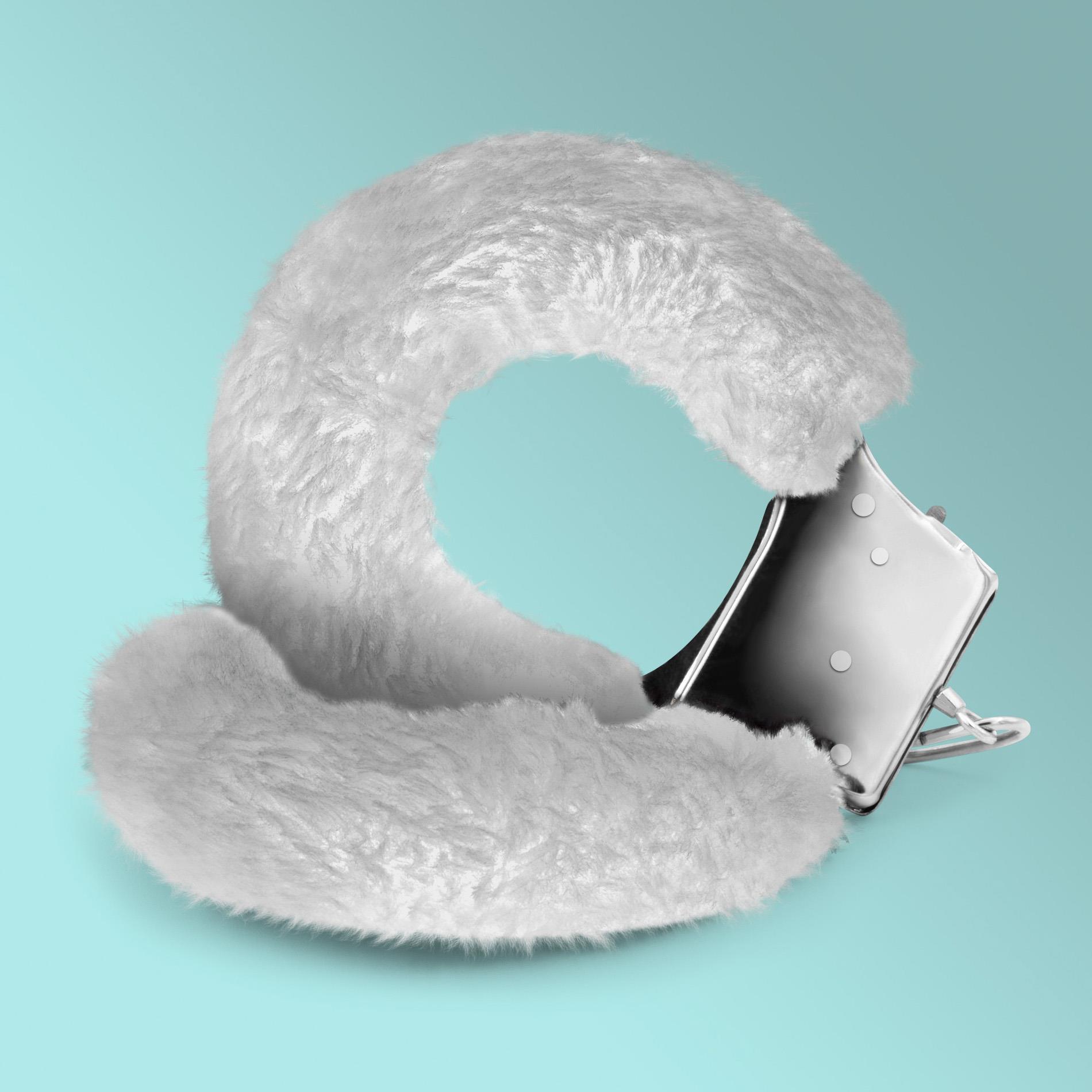 Наручники Crushious Love Cuffs Furry (белый)