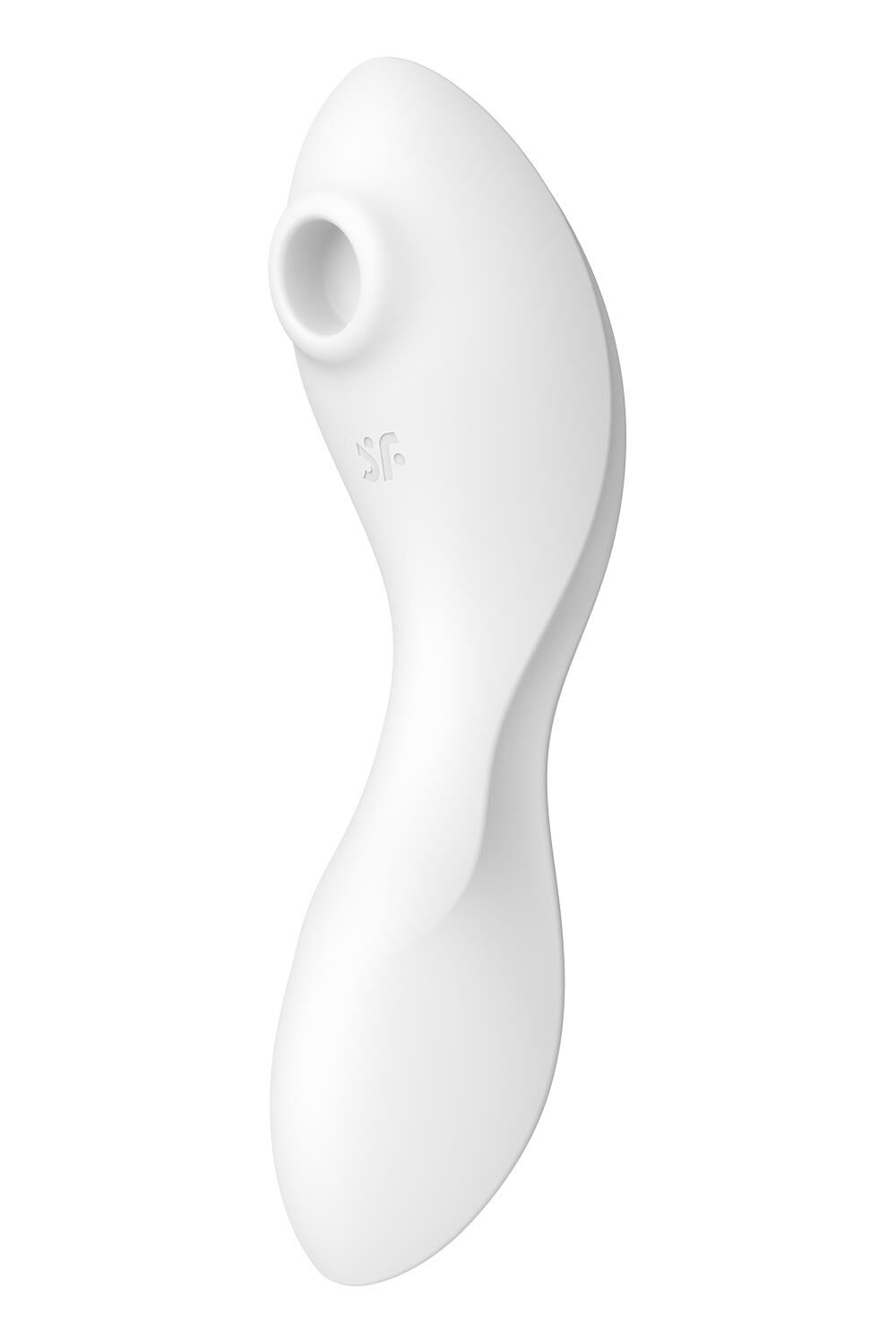 Вакуумный стимулятор клитора с вибрацией Satisfyer Curvy Trinity 5+ (белый)
