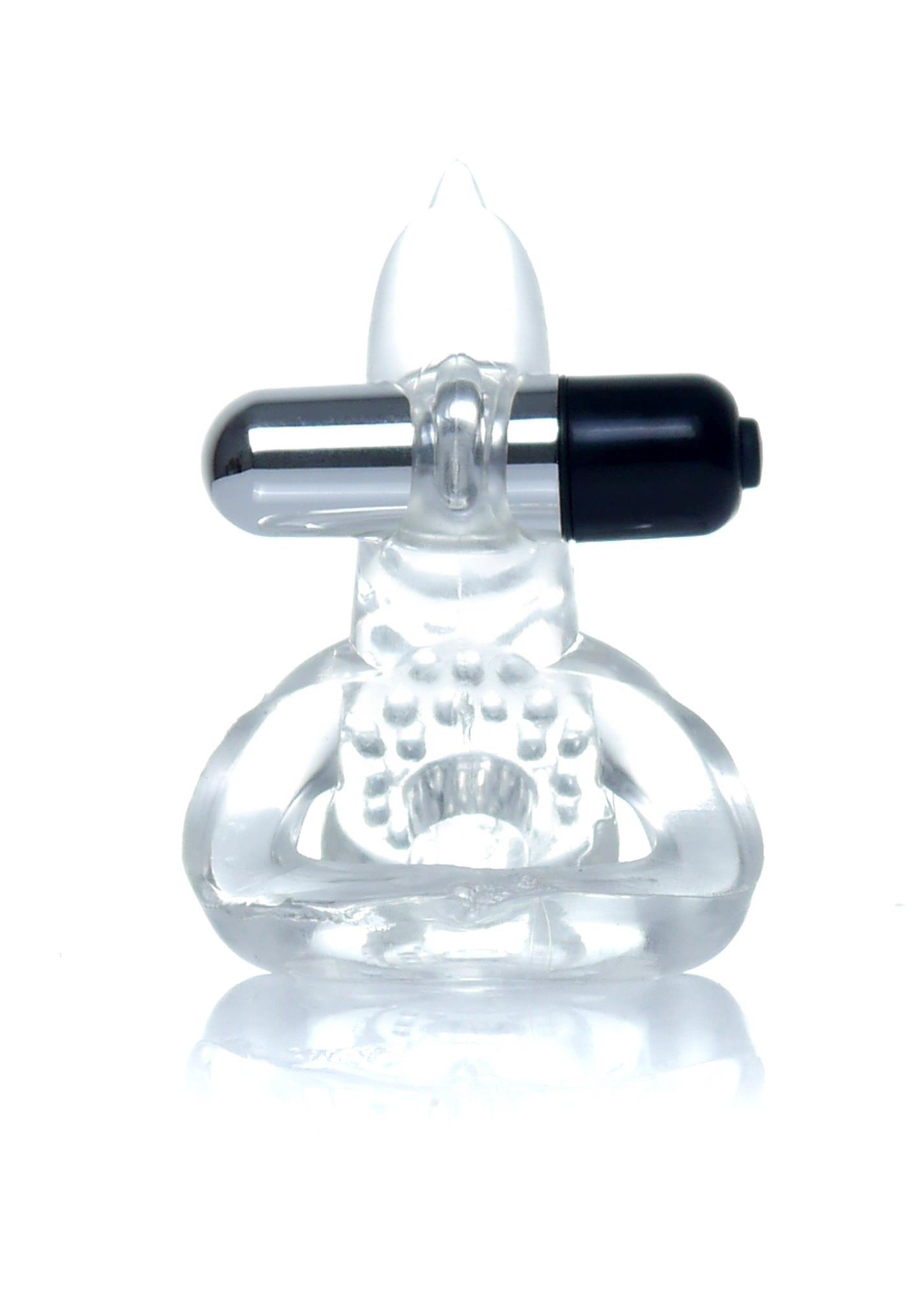 Віброкільце B - Series EasyLove Dolphin Vibro CockRing, 9 см (прозорий)
