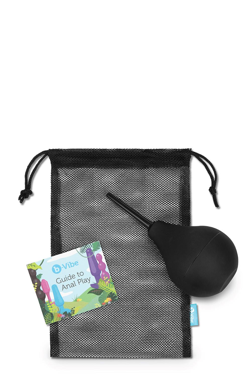 Анальный душ B-Vibe Classic Enema, 225 мл (черный)