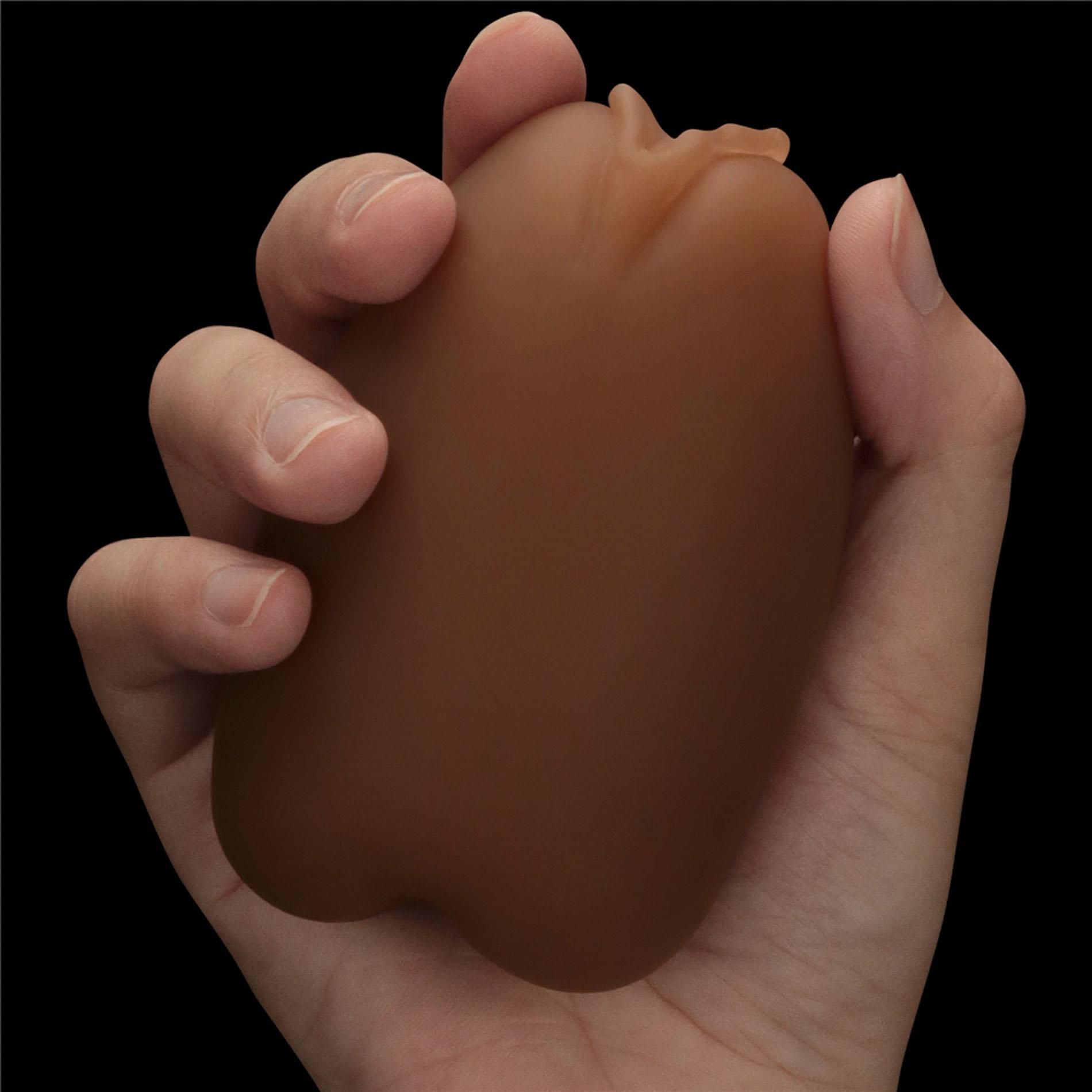 Masturbator podwójny Lovetoy Ass and Vagina (brązowy)