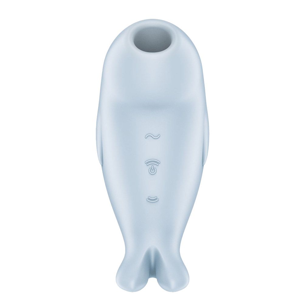 Вакуумный стимулятор клитора с вибрацией Satisfyer Seal You Soon (голубой)
